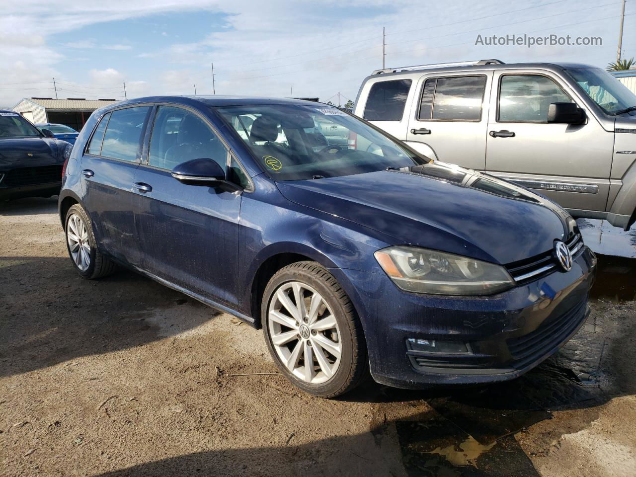 2015 Volkswagen Golf  Blue vin: 3VW217AU2FM010998