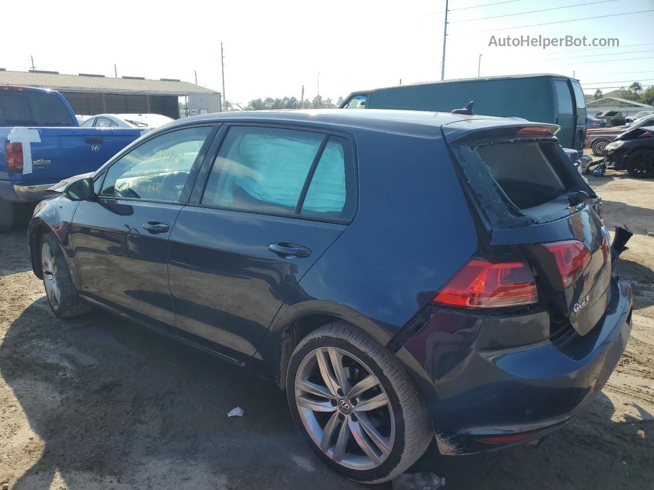 2015 Volkswagen Golf  Blue vin: 3VW217AU2FM020348