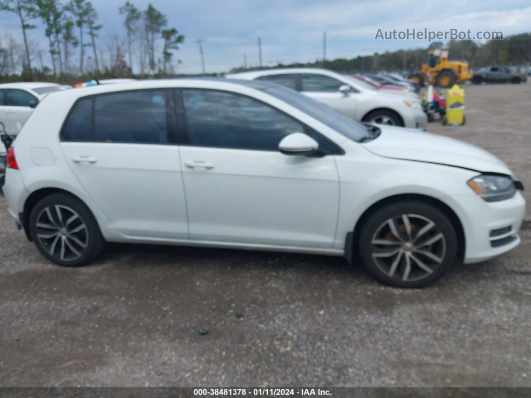 2015 Volkswagen Golf Tsi Se 4-door White vin: 3VW217AU2FM045167