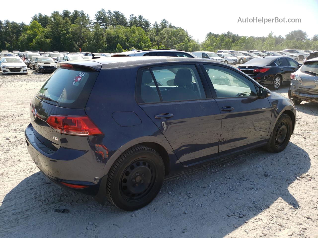 2016 Volkswagen Golf S/se Blue vin: 3VW217AU2GM004071