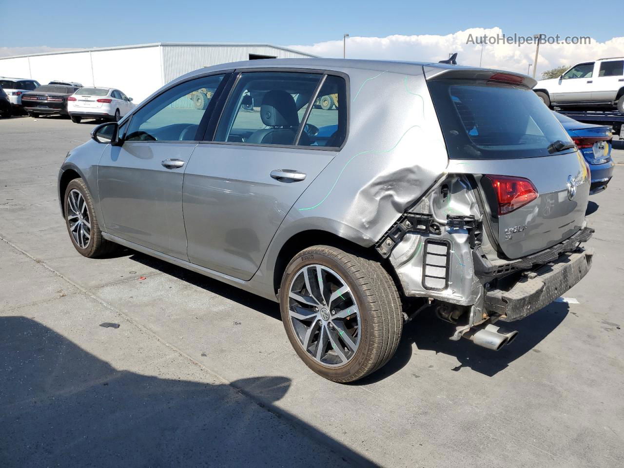 2016 Volkswagen Golf S/se Gray vin: 3VW217AU2GM018164