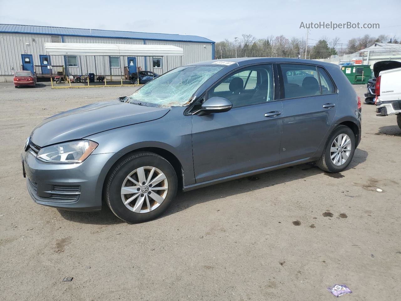 2016 Volkswagen Golf S/se Gray vin: 3VW217AU2GM032100