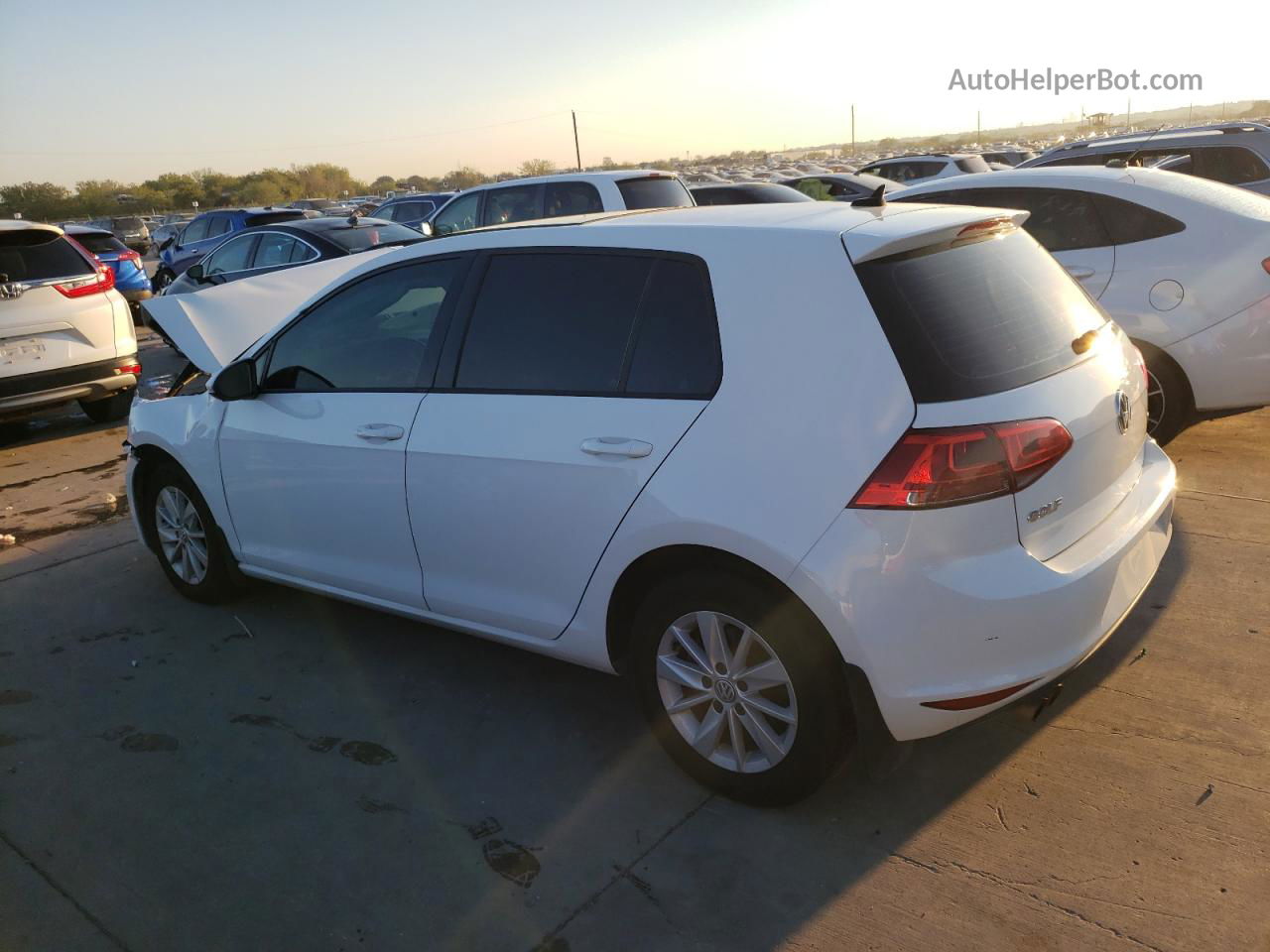 2016 Volkswagen Golf S/se White vin: 3VW217AU2GM050158