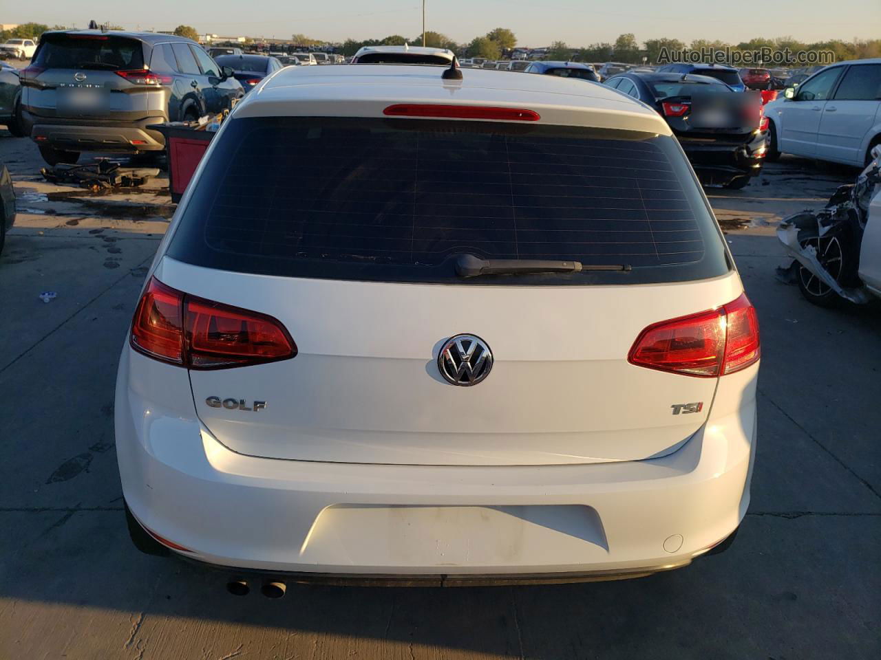 2016 Volkswagen Golf S/se White vin: 3VW217AU2GM050158