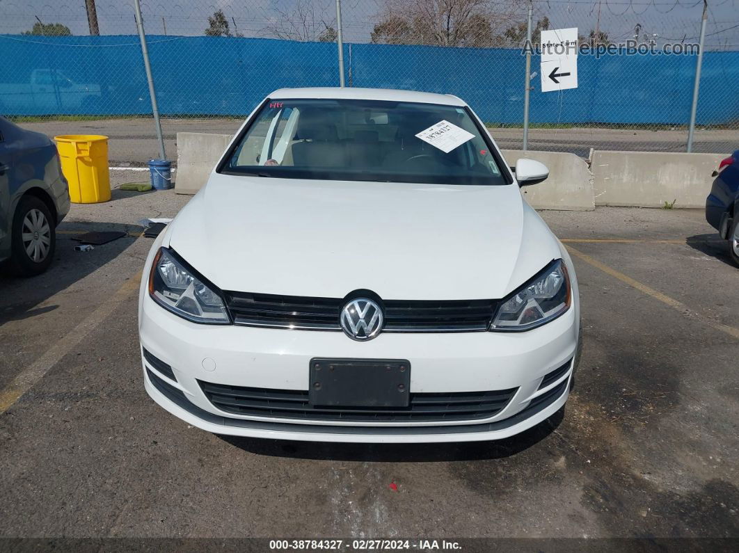 2017 Volkswagen Golf Tsi S 4-door/tsi Se 4-door/tsi Sel 4-door/tsi Wolfsburg Edition 4-door White vin: 3VW217AU2HM071481