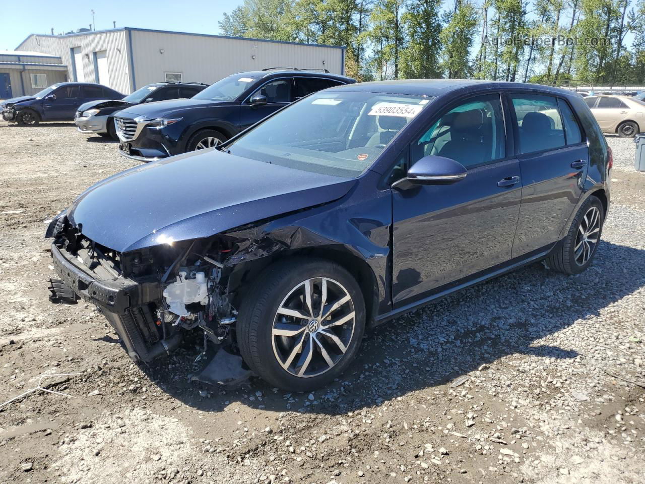 2015 Volkswagen Golf  Blue vin: 3VW217AU3FM018883