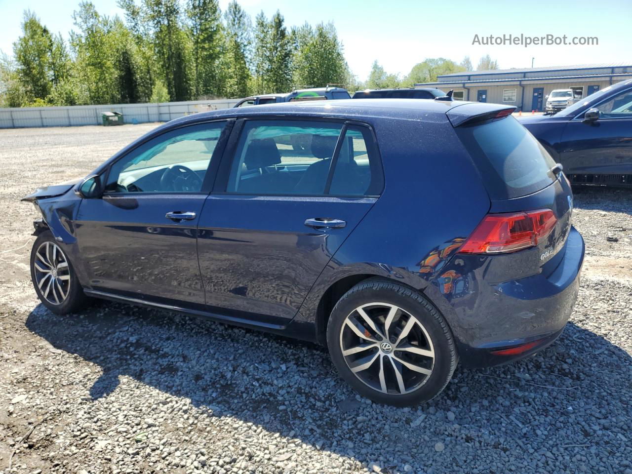 2015 Volkswagen Golf  Синий vin: 3VW217AU3FM018883