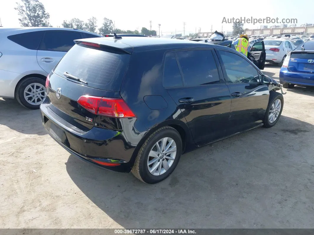 2015 Volkswagen Golf Tsi S 4-door Черный vin: 3VW217AU3FM056842