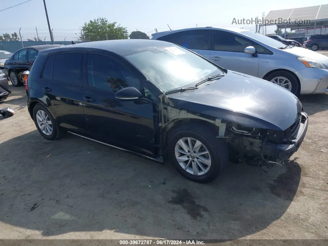 2015 Volkswagen Golf Tsi S 4-door Черный vin: 3VW217AU3FM056842