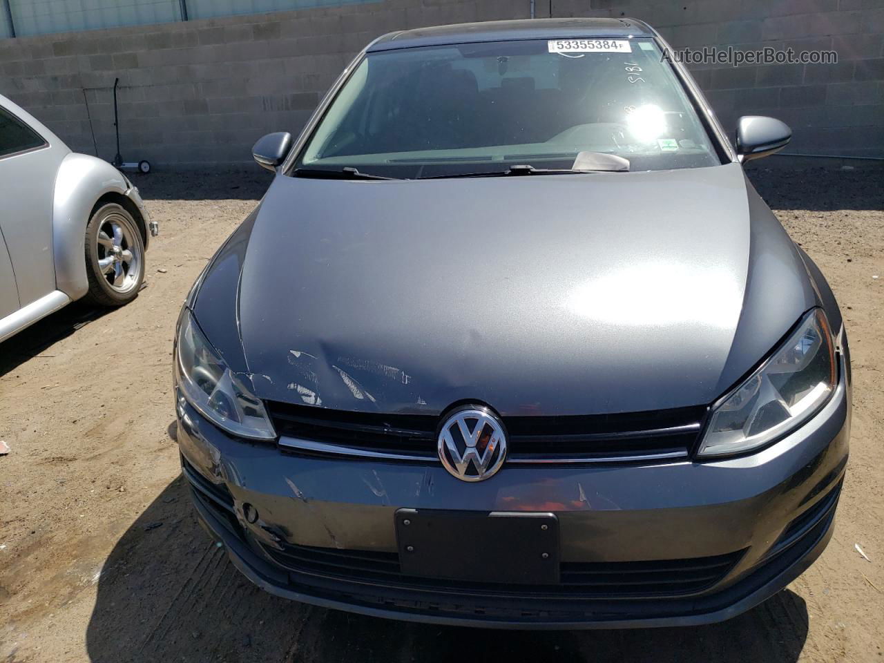 2016 Volkswagen Golf S/se Gray vin: 3VW217AU3GM005181