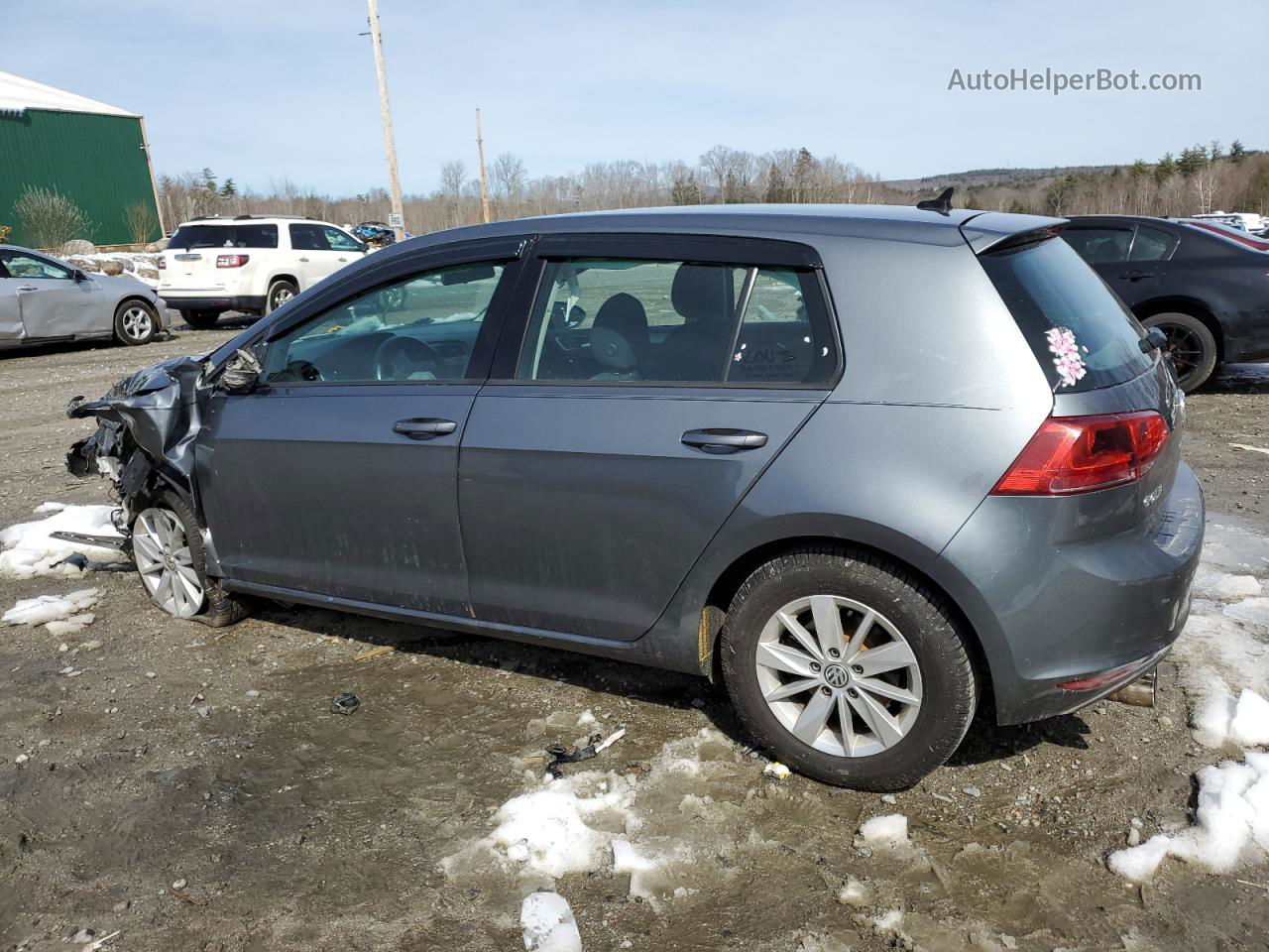 2016 Volkswagen Golf S/se Gray vin: 3VW217AU3GM008632