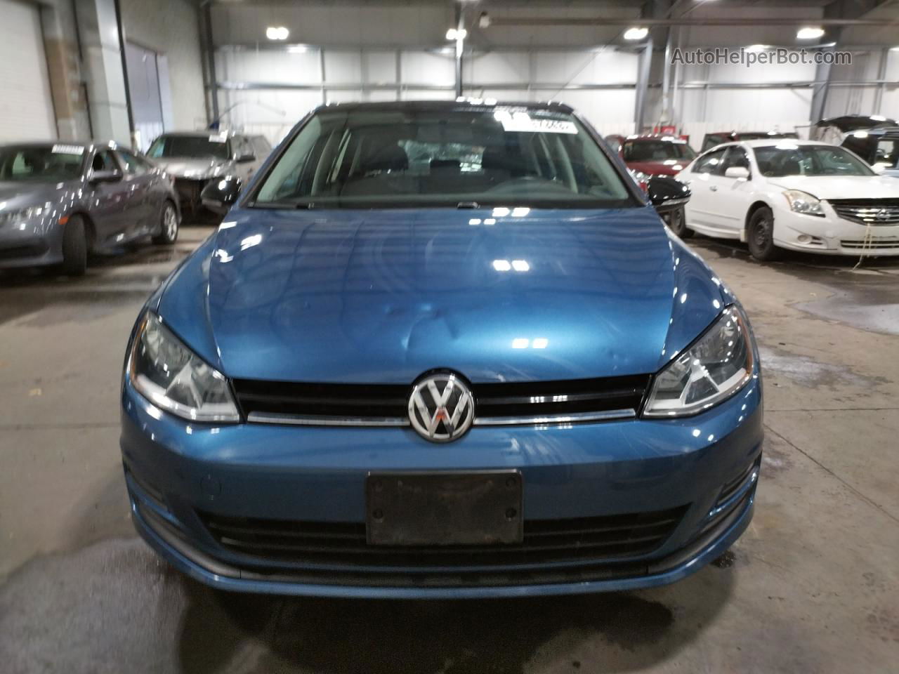 2016 Volkswagen Golf S/se Blue vin: 3VW217AU3GM020750