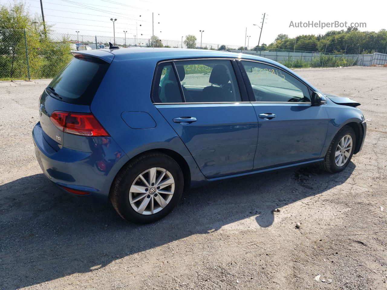 2016 Volkswagen Golf S/se Синий vin: 3VW217AU3GM037323