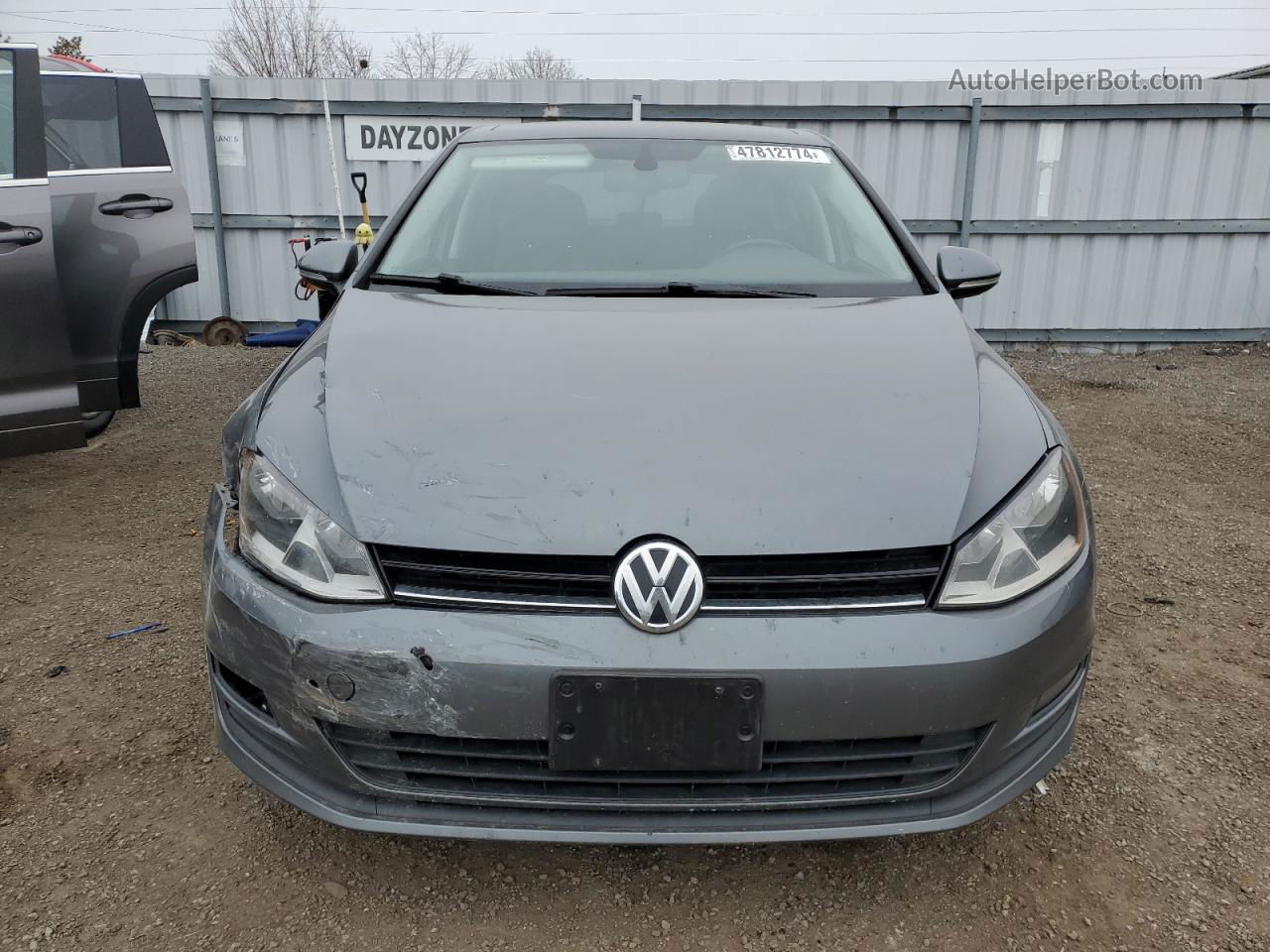 2016 Volkswagen Golf S/se Серый vin: 3VW217AU3GM055384