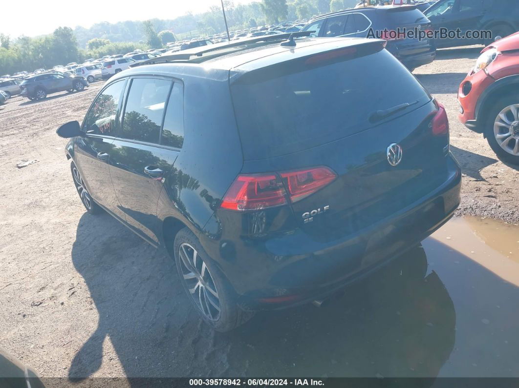 2016 Volkswagen Golf Tsi Se 4-door Black vin: 3VW217AU3GM058494