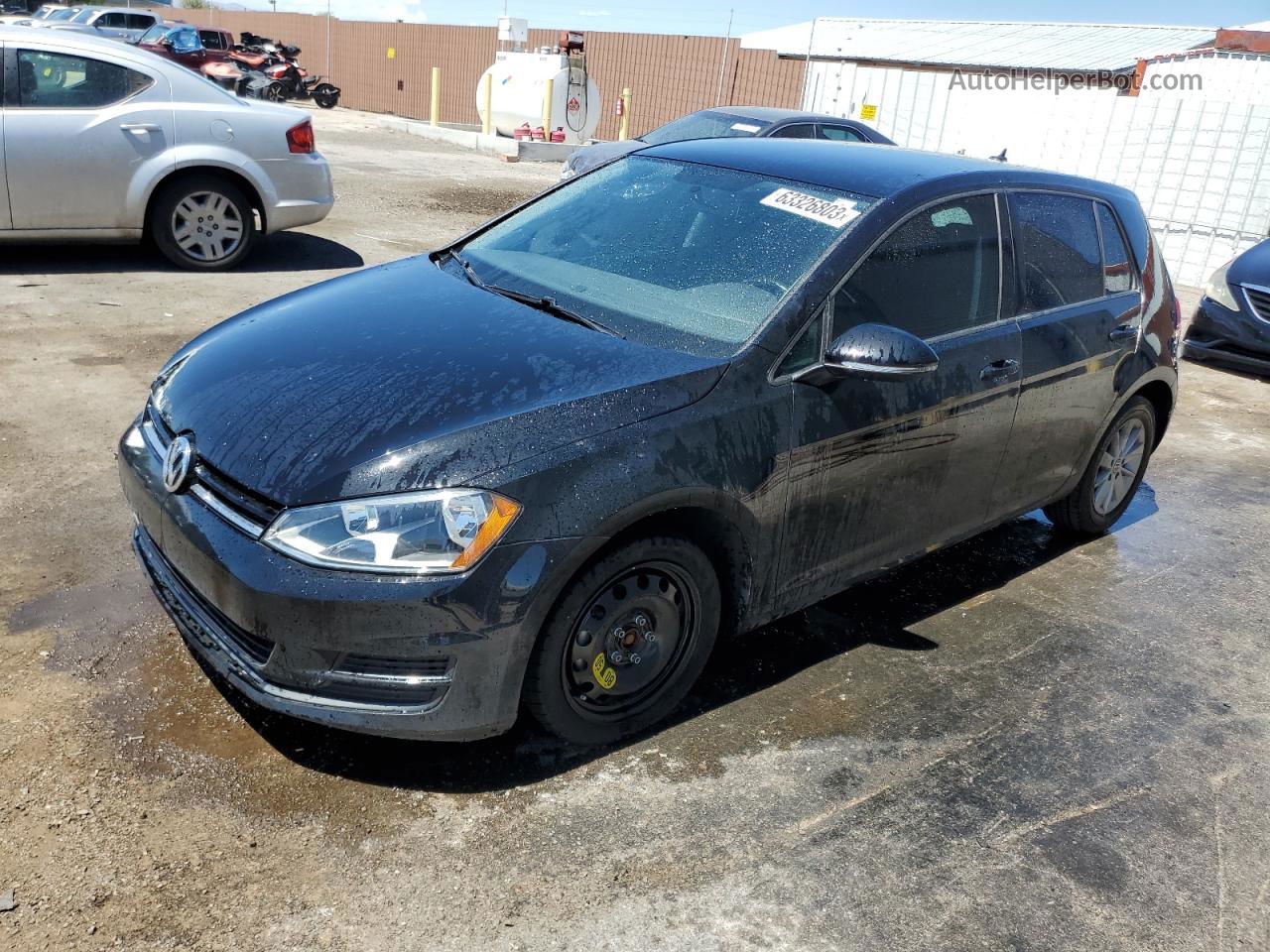 2017 Volkswagen Golf S Black vin: 3VW217AU3HM014299