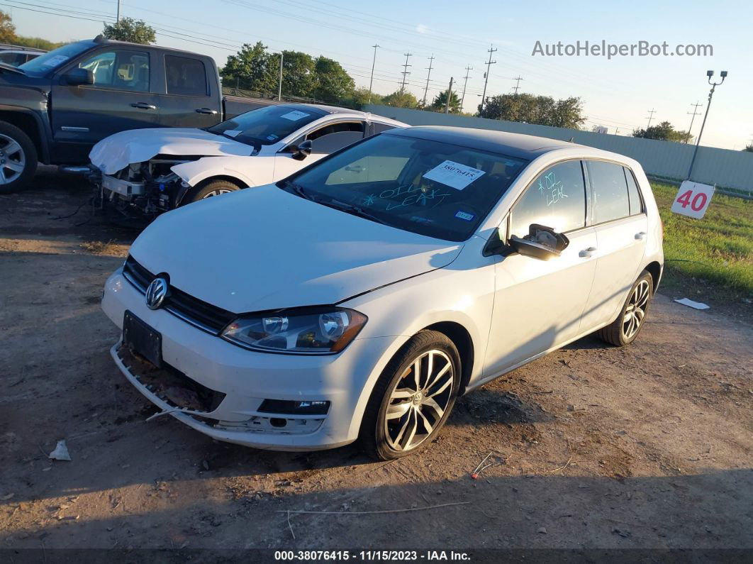 2017 Volkswagen Golf Tsi S 4-door/tsi Se 4-door/tsi Sel 4-door/tsi Wolfsburg Edition 4-door White vin: 3VW217AU3HM015730