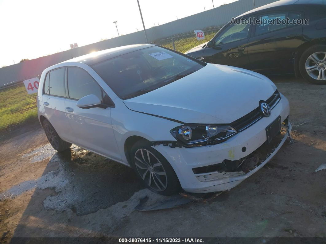 2017 Volkswagen Golf Tsi S 4-door/tsi Se 4-door/tsi Sel 4-door/tsi Wolfsburg Edition 4-door White vin: 3VW217AU3HM015730