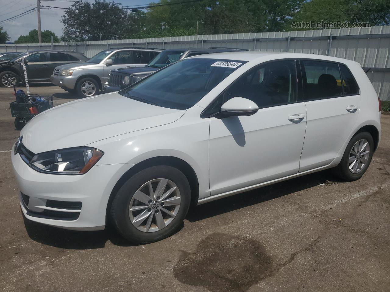 2017 Volkswagen Golf S White vin: 3VW217AU3HM059971