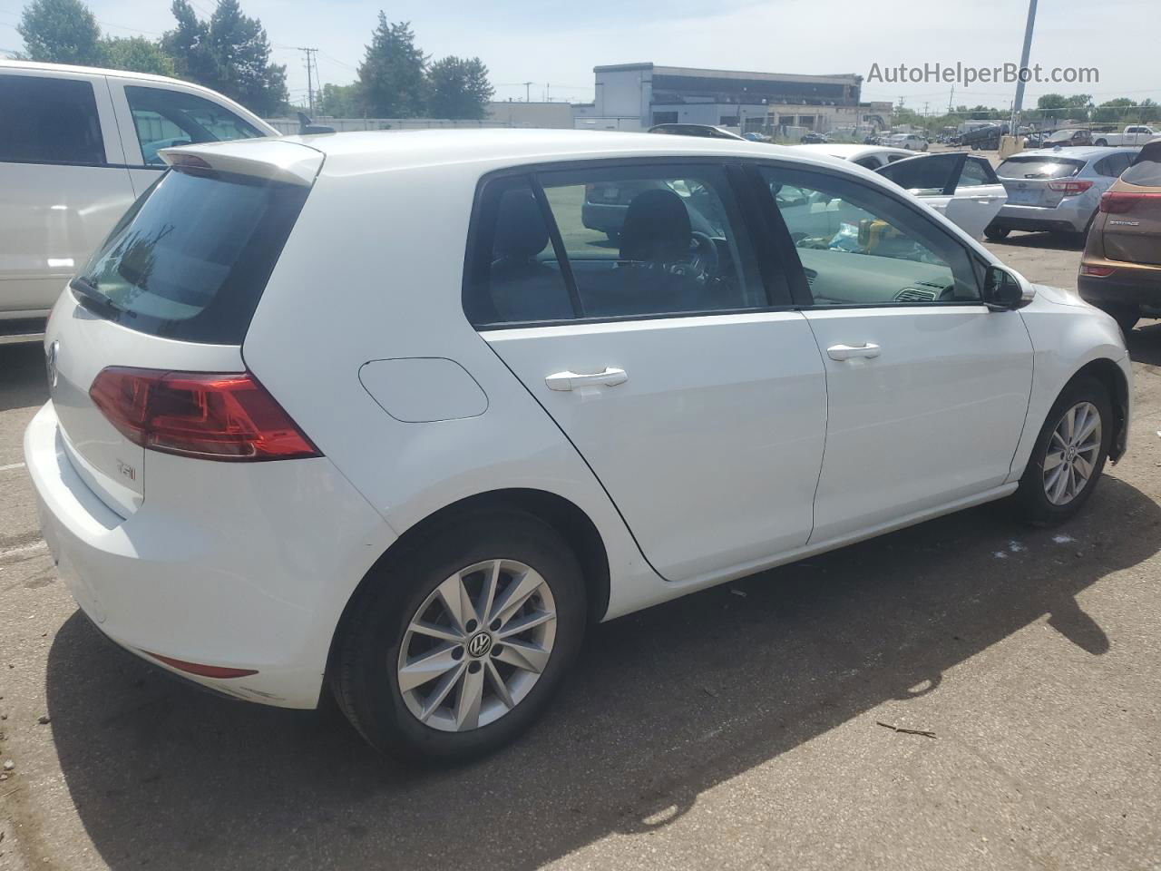 2017 Volkswagen Golf S Белый vin: 3VW217AU3HM059971