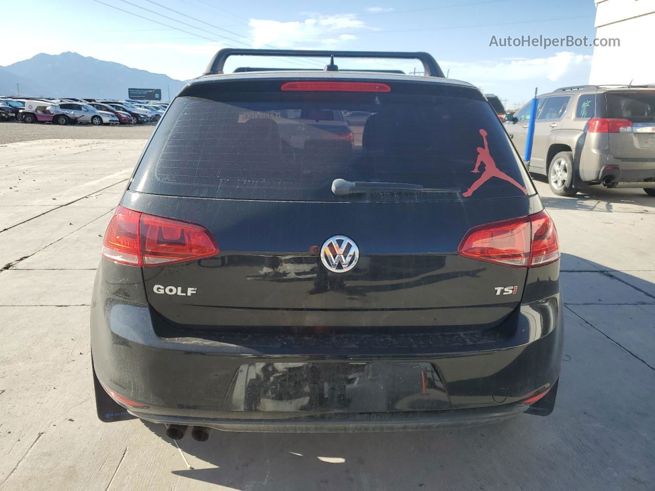 2015 Volkswagen Golf  Black vin: 3VW217AU4FM013224