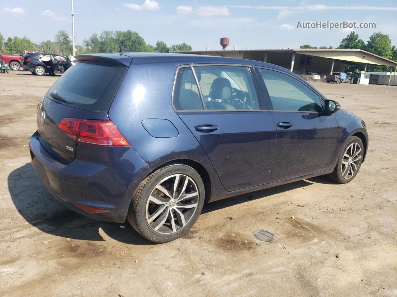 2015 Volkswagen Golf  Blue vin: 3VW217AU4FM019539