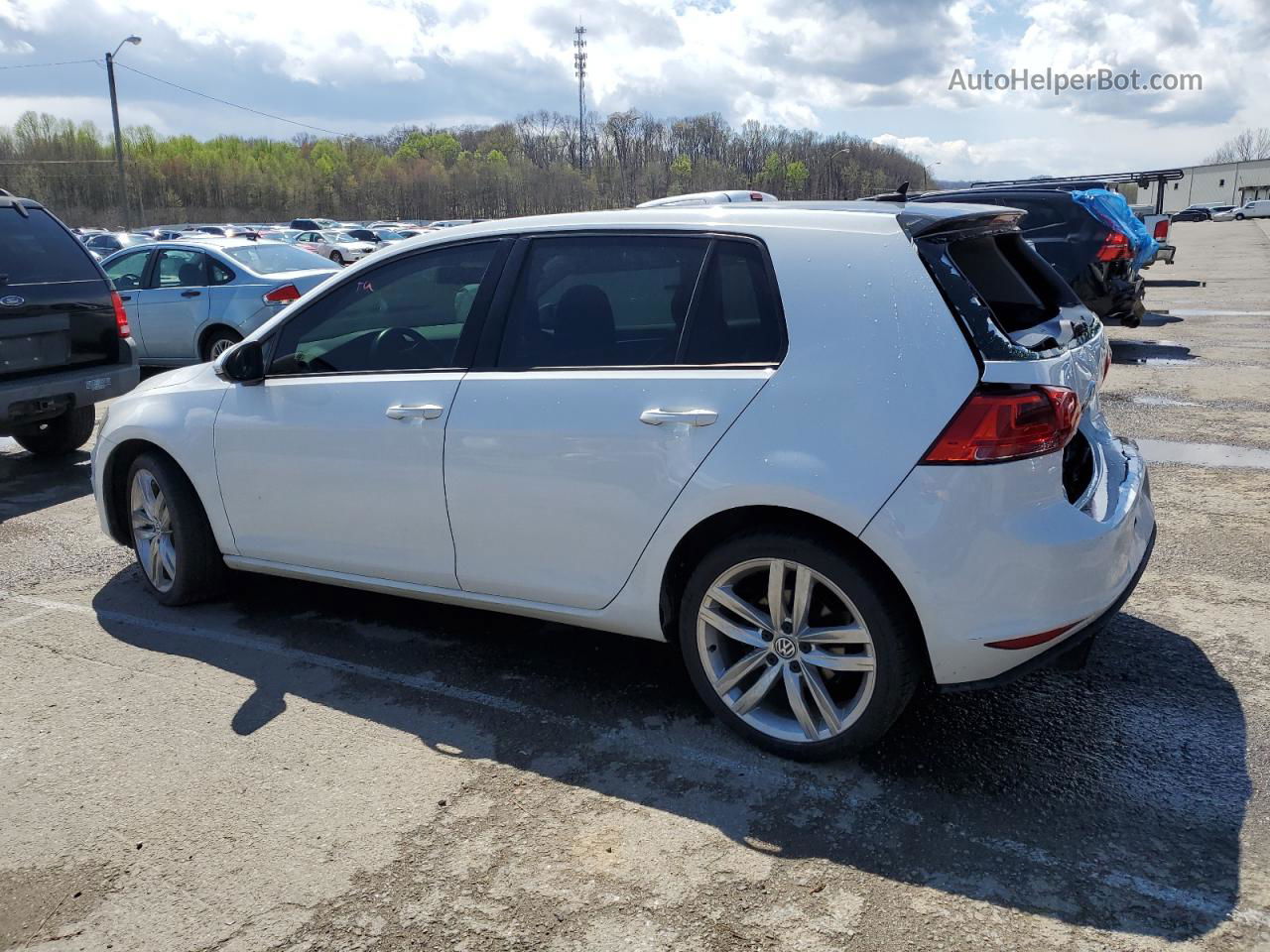 2015 Volkswagen Golf  White vin: 3VW217AU4FM052346