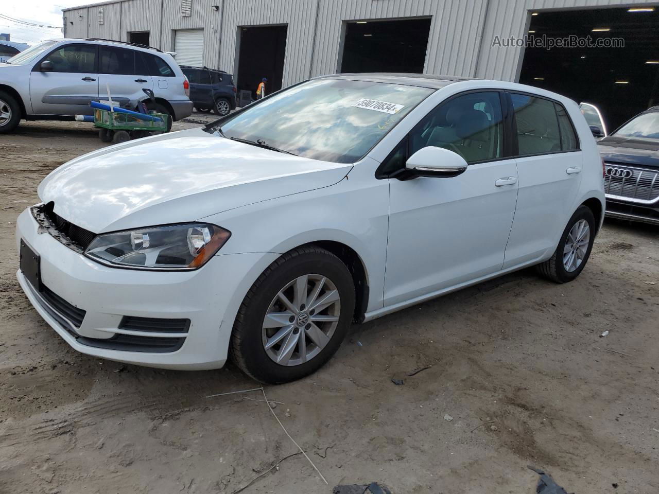 2016 Volkswagen Golf S/se White vin: 3VW217AU4GM013919