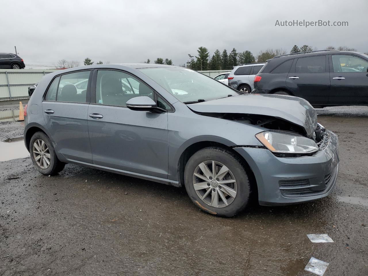 2016 Volkswagen Golf S/se Gray vin: 3VW217AU4GM042319