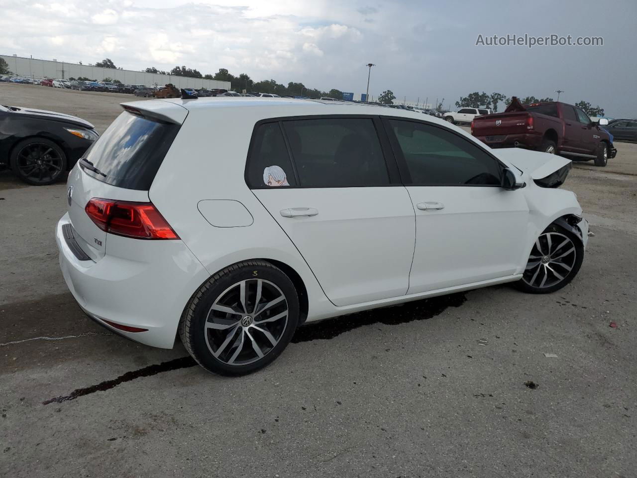 2016 Volkswagen Golf S/se White vin: 3VW217AU4GM044104