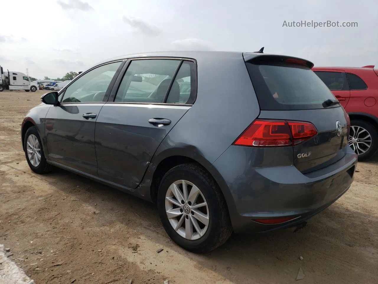 2017 Volkswagen Golf S Gray vin: 3VW217AU4HM028468