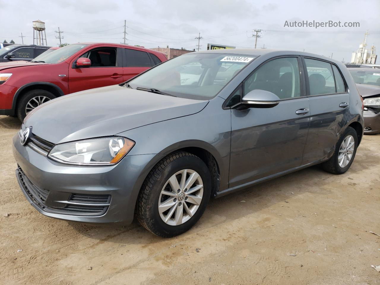 2017 Volkswagen Golf S Gray vin: 3VW217AU4HM028468