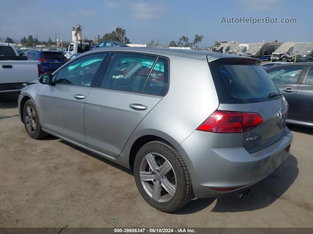 2017 Volkswagen Golf Tsi S 4-door/tsi Se 4-door/tsi Sel 4-door/tsi Wolfsburg Edition 4-door Silver vin: 3VW217AU4HM073667