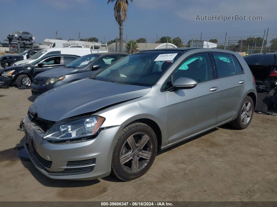 2017 Volkswagen Golf Tsi S 4-door/tsi Se 4-door/tsi Sel 4-door/tsi Wolfsburg Edition 4-door Silver vin: 3VW217AU4HM073667