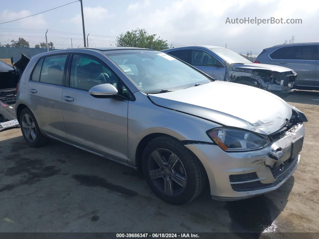 2017 Volkswagen Golf Tsi S 4-door/tsi Se 4-door/tsi Sel 4-door/tsi Wolfsburg Edition 4-door Silver vin: 3VW217AU4HM073667