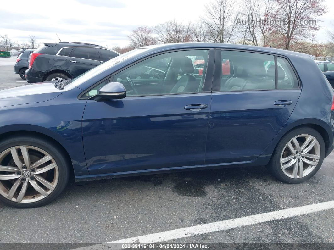 2015 Volkswagen Golf Tsi Sel 4-door Navy vin: 3VW217AU5FM006038