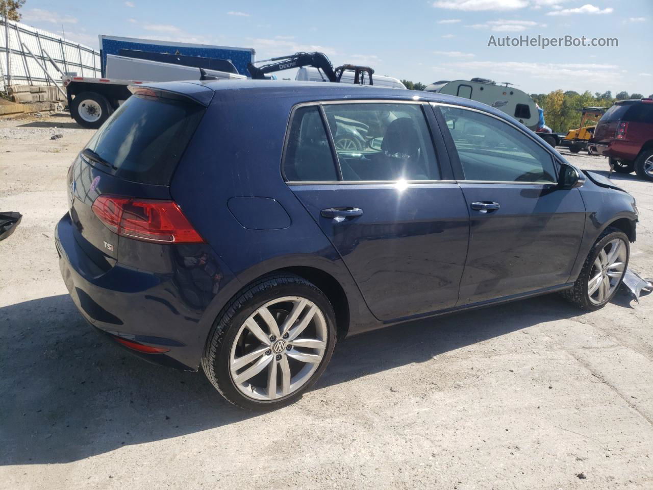 2015 Volkswagen Golf  Синий vin: 3VW217AU5FM059743