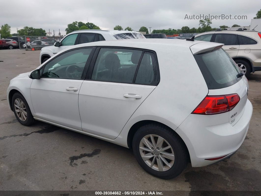 2015 Volkswagen Golf Tsi S 4-door Белый vin: 3VW217AU5FM089616