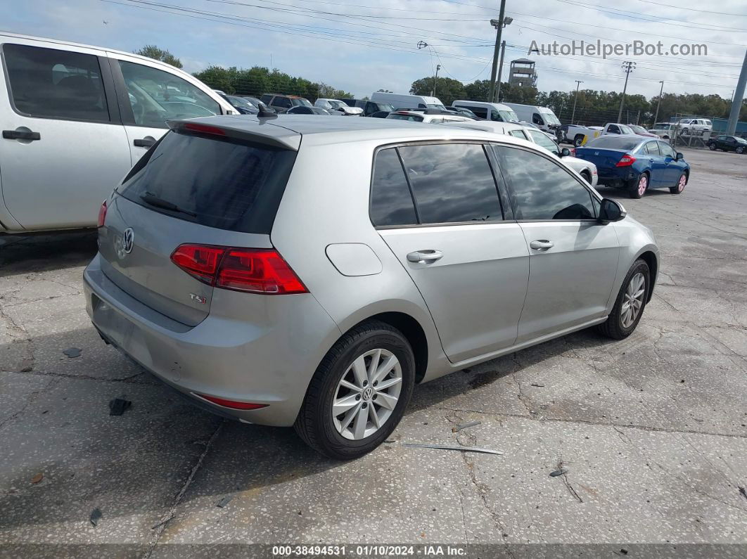 2015 Volkswagen Golf Tsi S 4-door Silver vin: 3VW217AU5FM094220