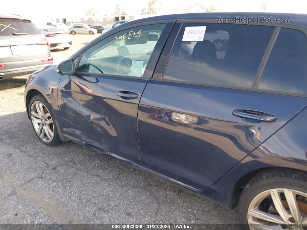 2016 Volkswagen Golf Tsi Sel 4-door Blue vin: 3VW217AU5GM003626