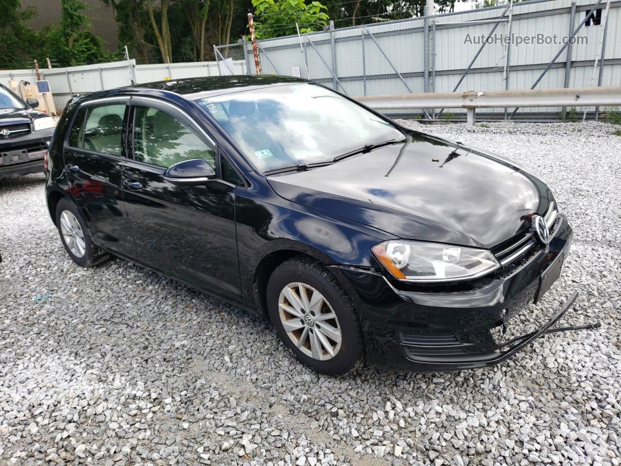 2016 Volkswagen Golf S/se Black vin: 3VW217AU5GM012004