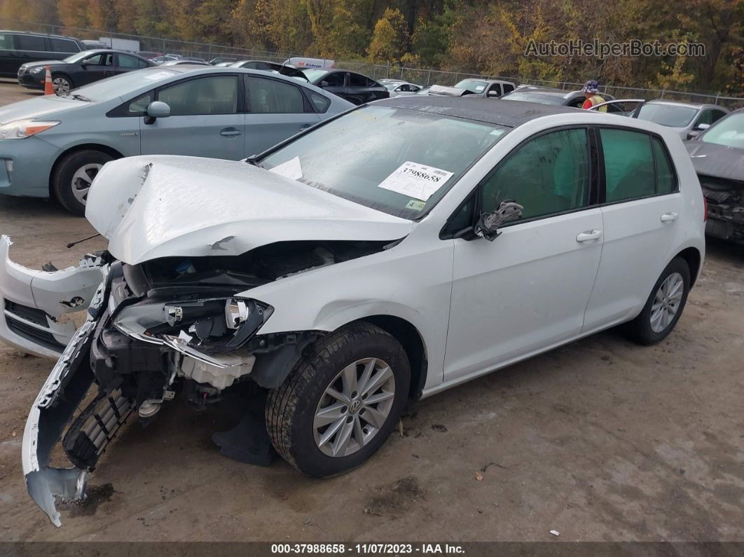 2016 Volkswagen Golf Tsi S 4-door White vin: 3VW217AU5GM022628