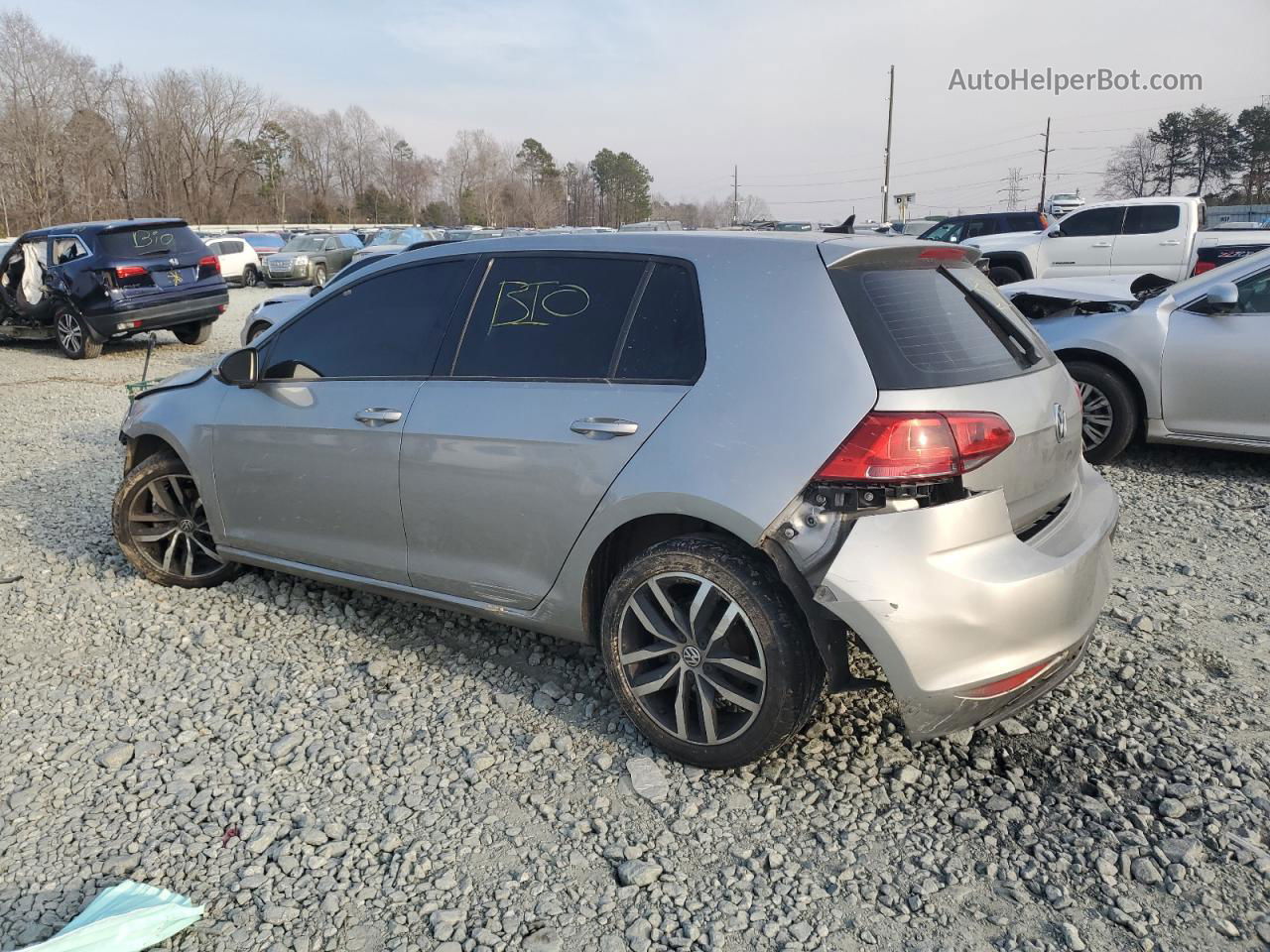 2016 Volkswagen Golf S/se Silver vin: 3VW217AU5GM024444