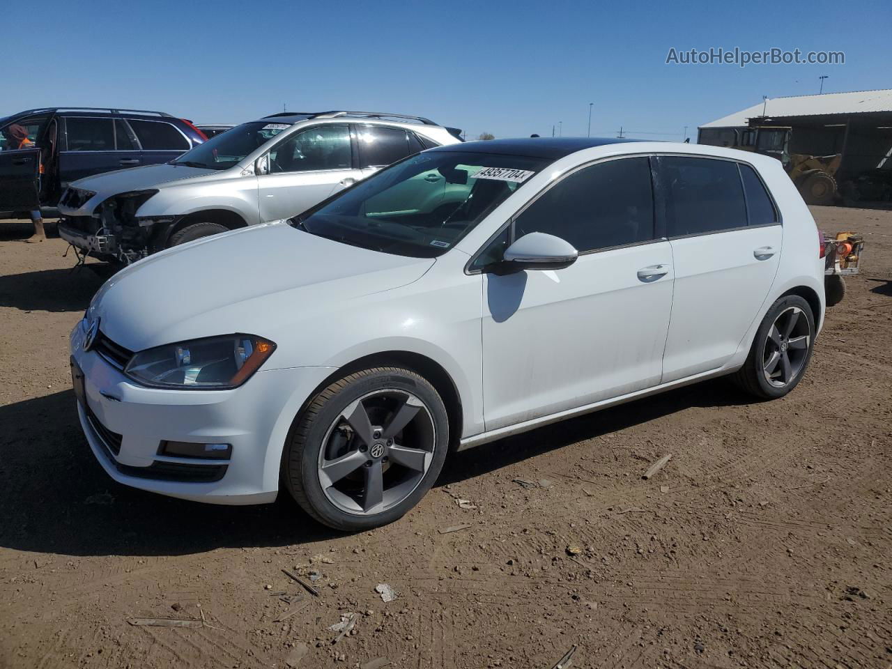 2016 Volkswagen Golf S/se White vin: 3VW217AU5GM036318