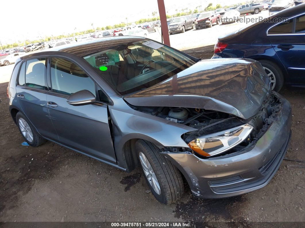 2016 Volkswagen Golf Tsi S 4-door Gray vin: 3VW217AU5GM057962