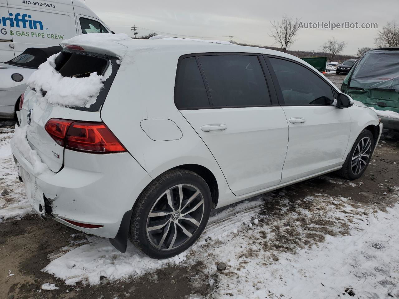 2016 Volkswagen Golf S/se White vin: 3VW217AU5GM061736