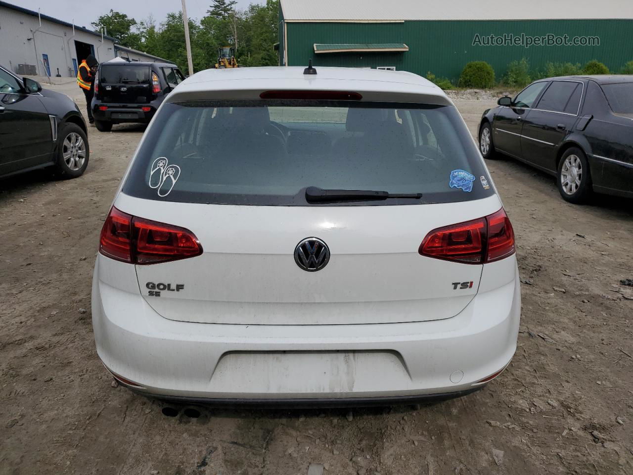 2017 Volkswagen Golf S White vin: 3VW217AU5HM013753