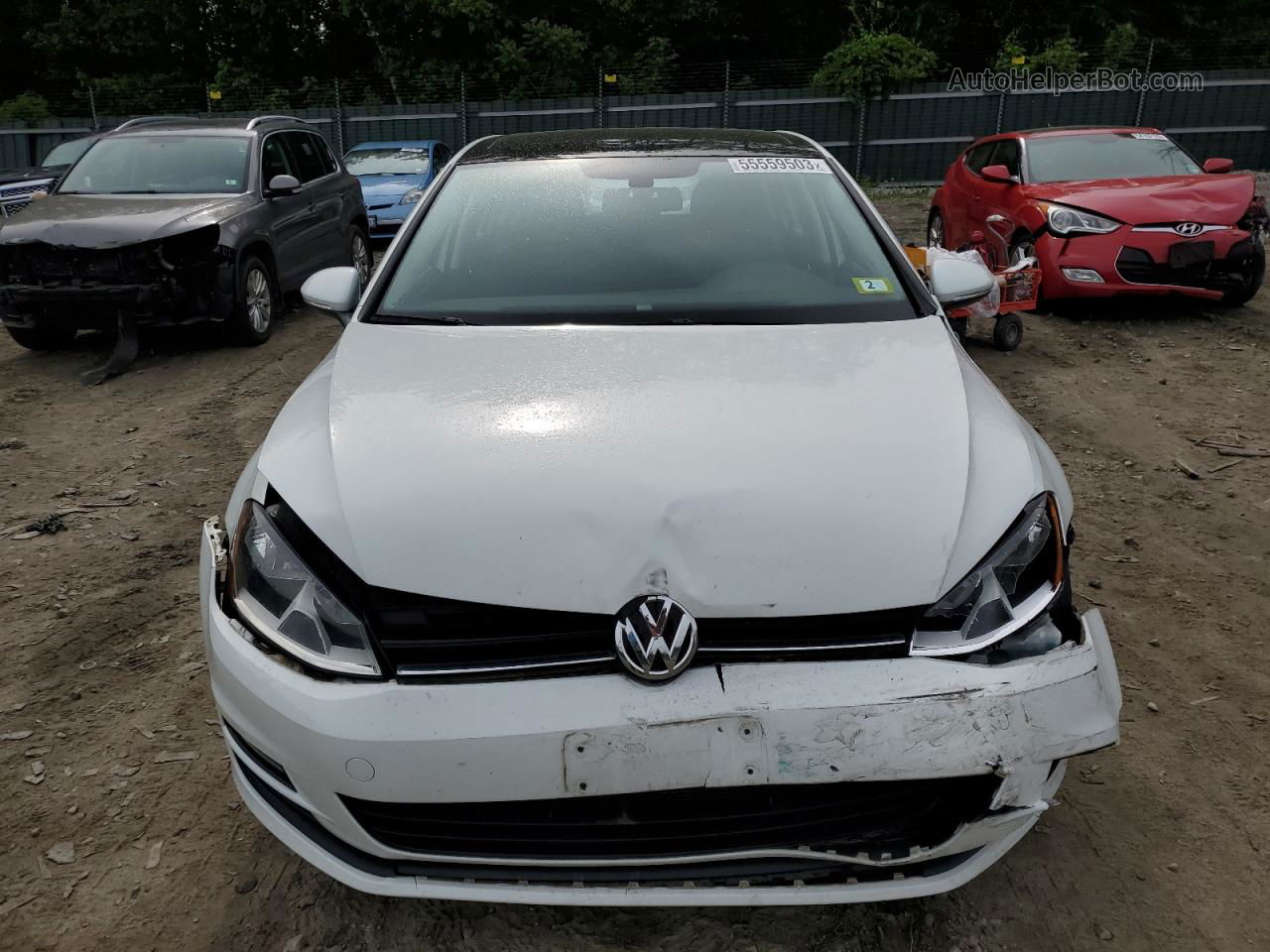 2017 Volkswagen Golf S White vin: 3VW217AU5HM013753