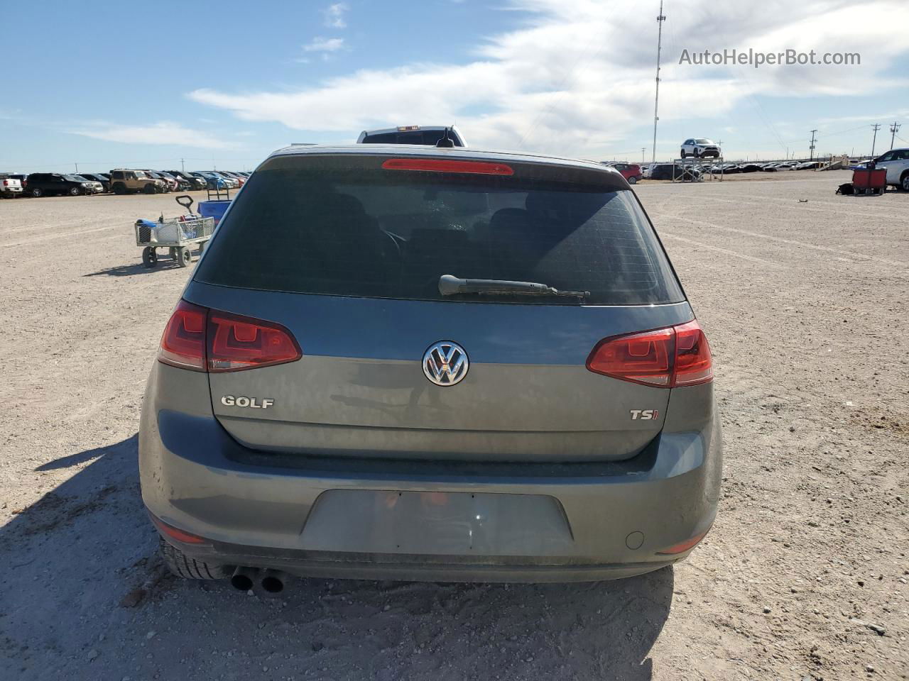 2017 Volkswagen Golf S Gray vin: 3VW217AU5HM023456