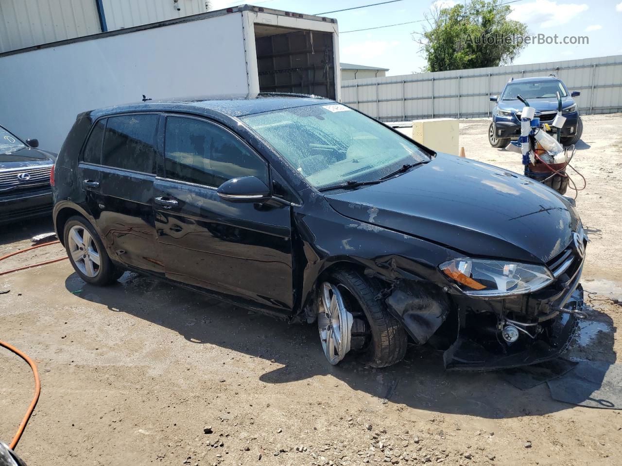 2017 Volkswagen Golf S Black vin: 3VW217AU5HM064010